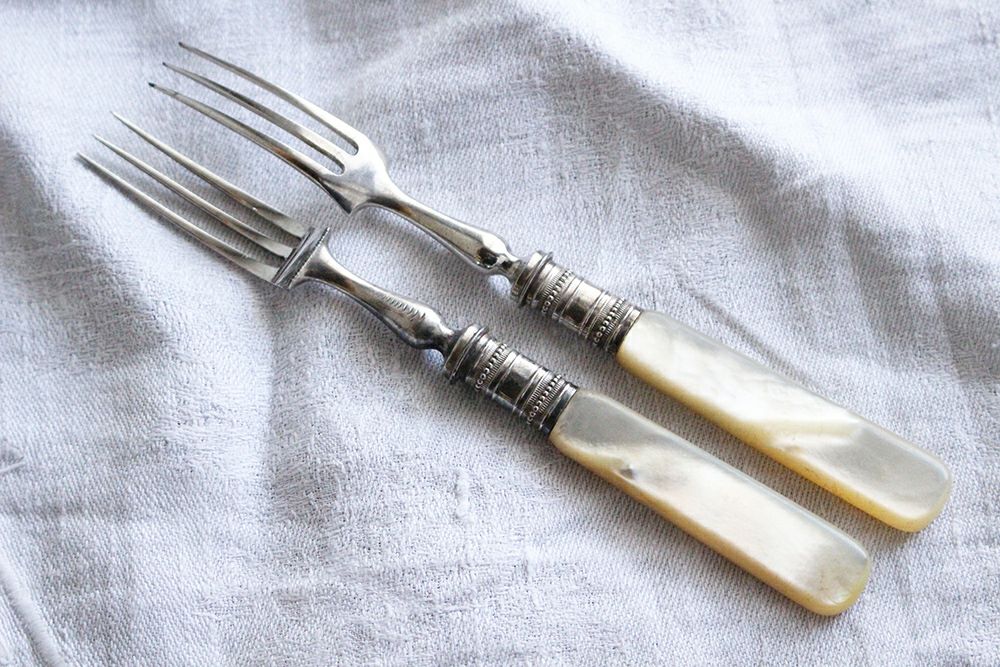 アンティーク マザーオブパール カトラリー イギリス製 白蝶貝の