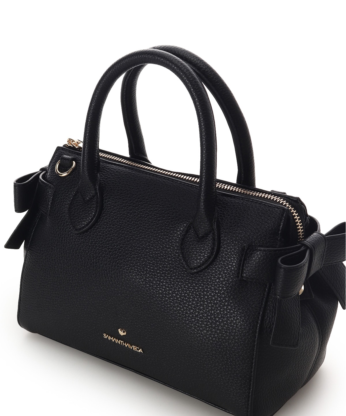 スクエアリボンハンドバッグ(FREE ブラック): SAMANTHAVEGAサマンサ