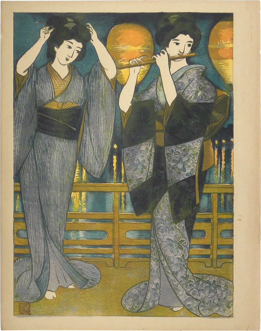 Scholten Japanese Art | Woodblock Prints | Oda Kazuma Night Music