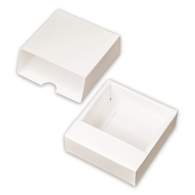 スライド式カートン 白 93×94×32: 中箱・カートン｜包装資材・梱包資材