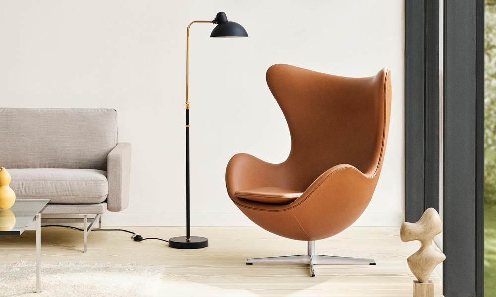 エッグチェア 3316 / クリスチャンハウン1121 サテン脚FRITZ HANSEN