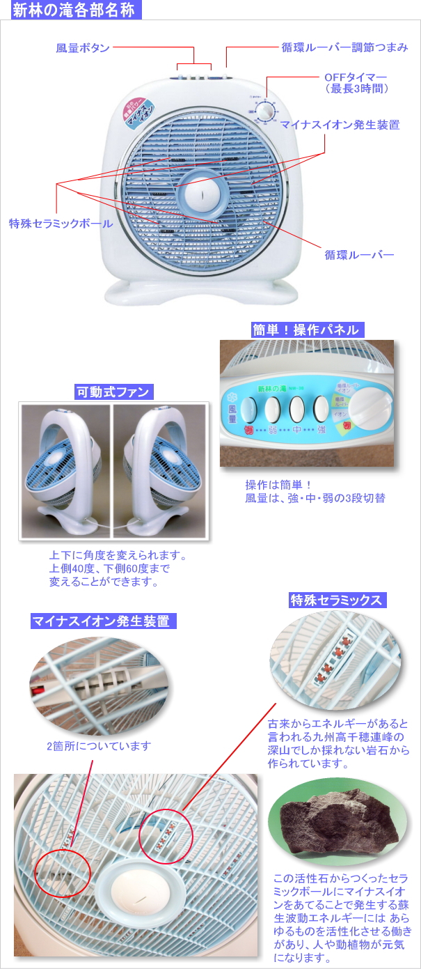 新林の滝」〜空気循環活性機〜の信州健康倶楽部