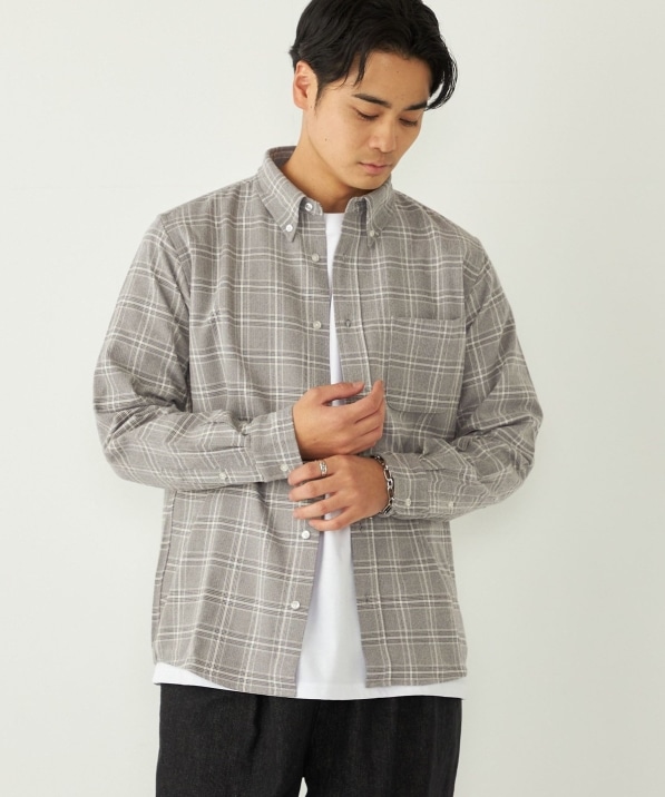 SHIPS Colors:ネル ボタンダウン シャツ｜ SHIPS 公式サイト