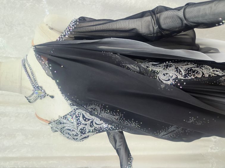 試着・レンタル・購入】Lサイズルンバ用グラデーションラテンドレス698