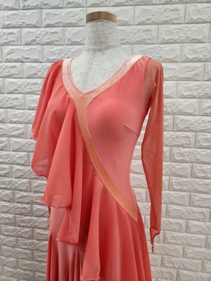 社交ダンスワンピース ロングワンピース レッスン＆パーティー