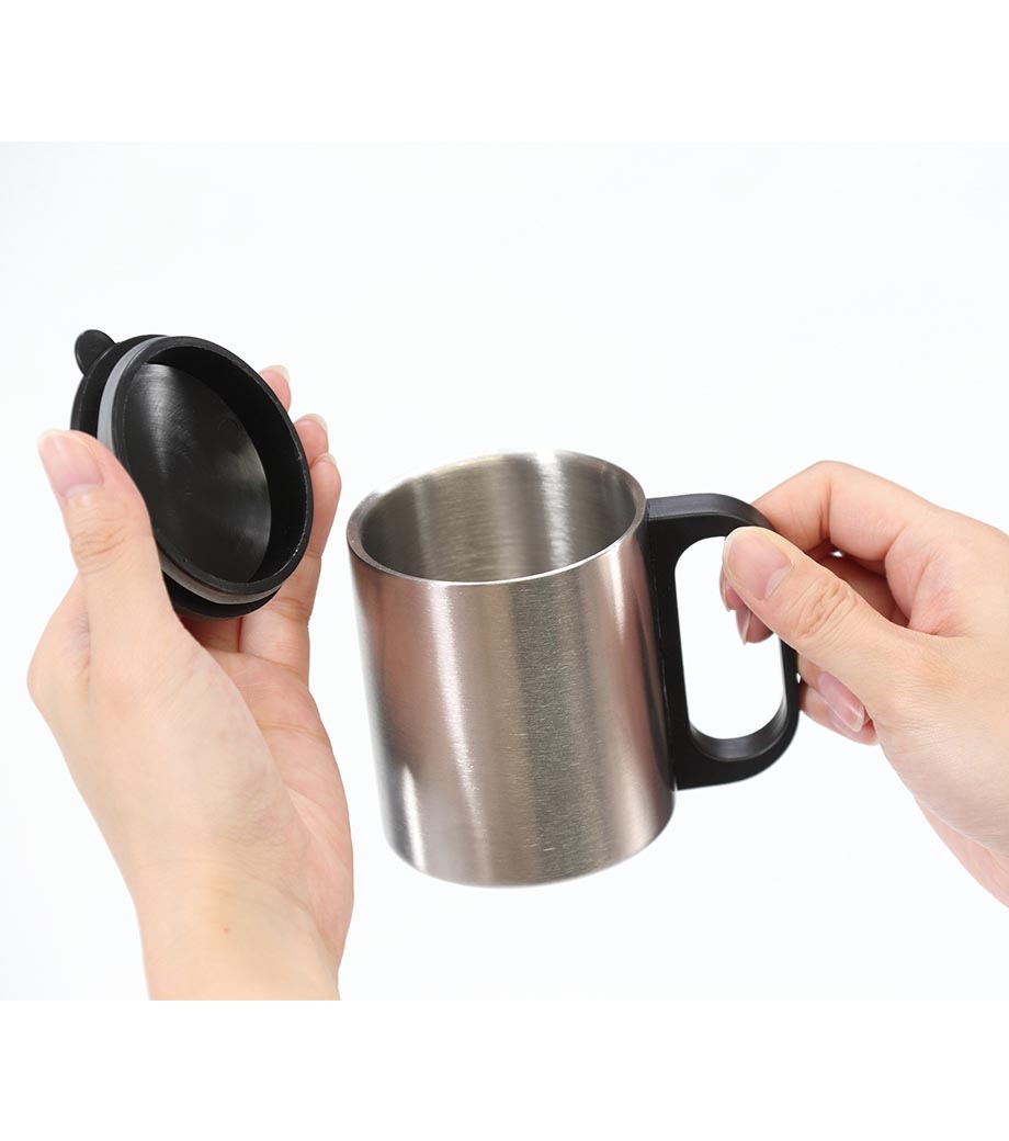 ステンレスマグ（フタ付）｜最安値￥520|ほしい！ノベルティ