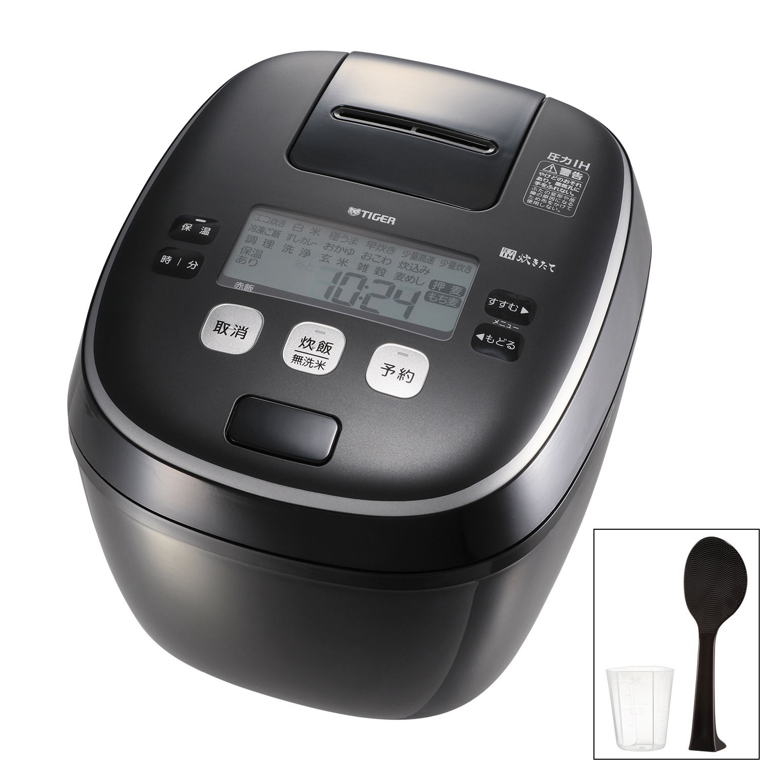 タイガー 土鍋かまどコート 圧力IHジャー炊飯器 “ご泡火炊き” ＜1升