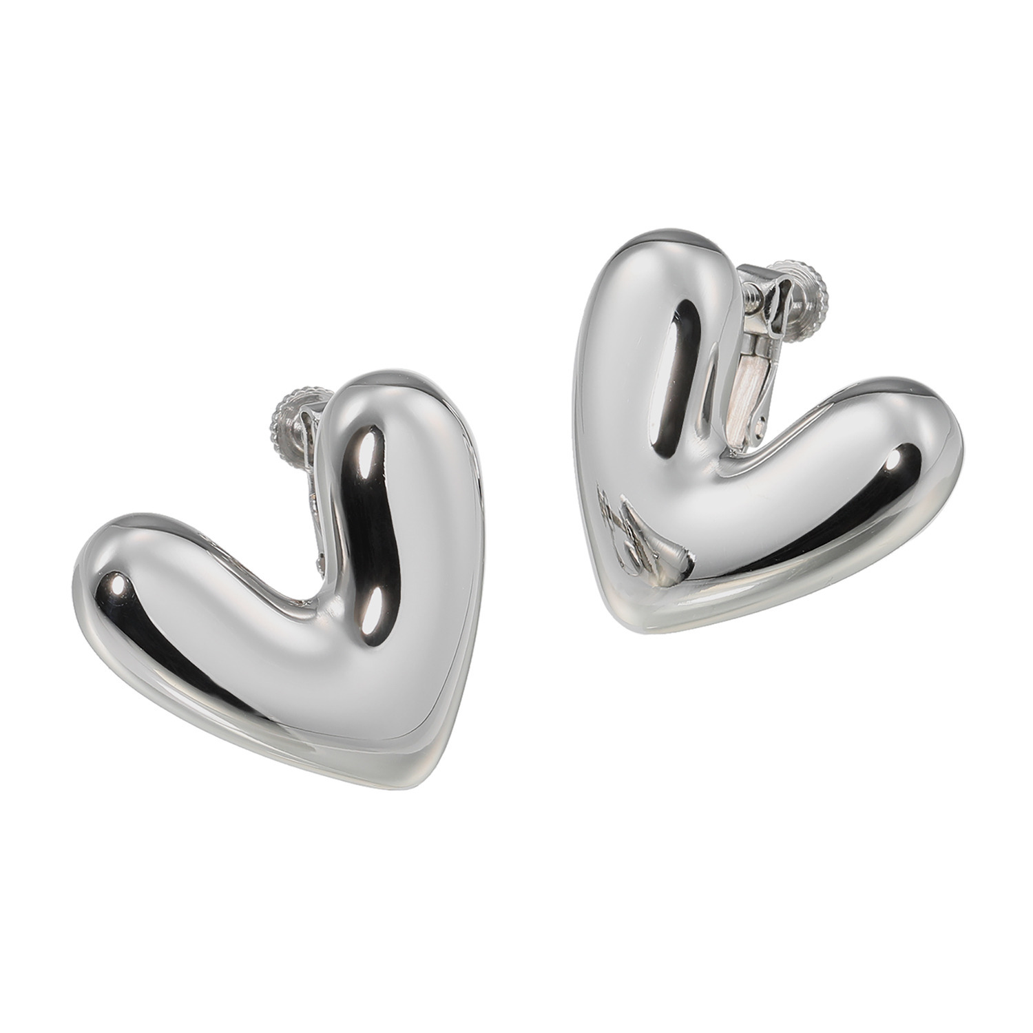 エアリーフェアリー ステンレス 変形ハートモティーフ イヤリング