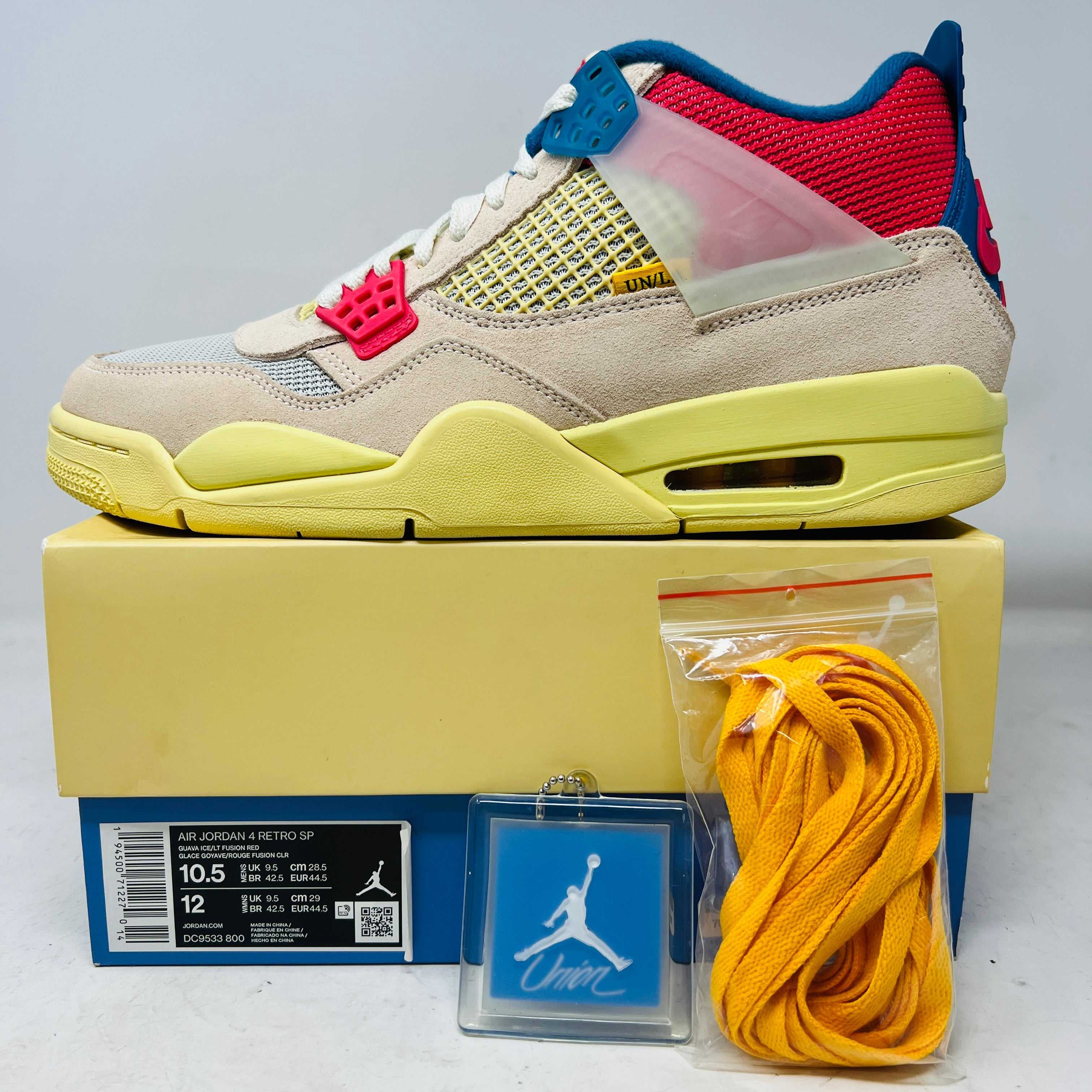 Jordan 4 Retro Union Guava Ice - Rare 2020 Sneaker with Extra