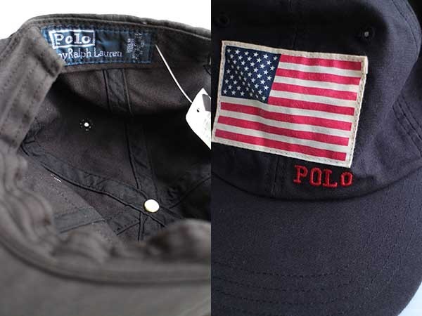 デッドストック☆90s ポロ ラルフローレン 星条旗 パッチ付き コットン