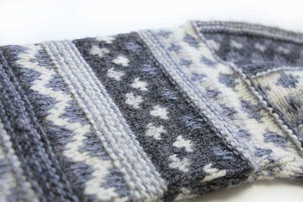 デンマーク製 SCANDIA ノルディック柄 タートルネック ウールニット