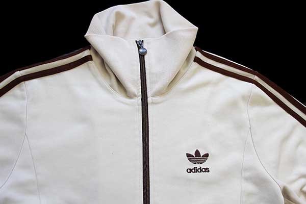 90s adidasアディダス トレフォイル ロゴ刺繍 ハイネック トラック