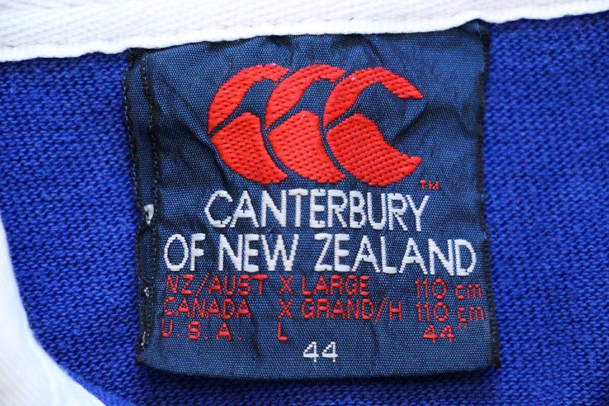 90s ニュージーランド製 CANTERBURYカンタベリー Alpine 刺繍 ラガー