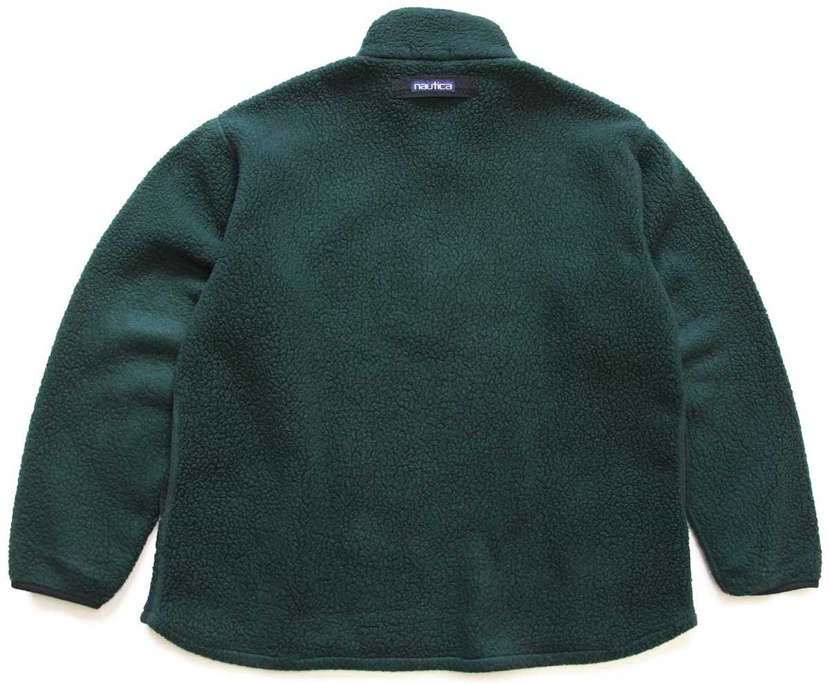 90s USA製 nauticaノーティカ ハイネック ハーフジップ プルオーバー