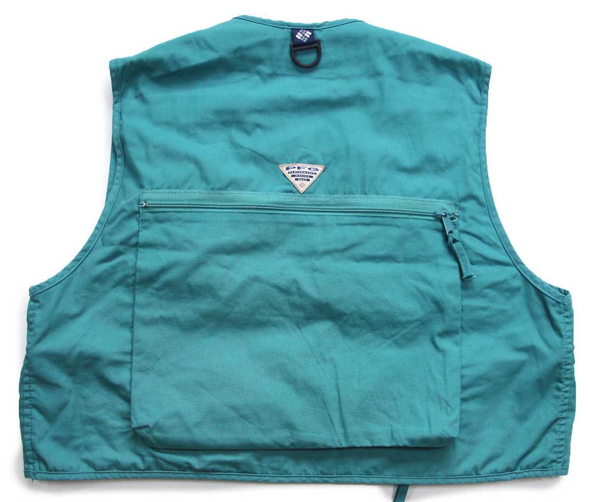 90s Columbiaコロンビア PFG フィッシングベスト グリーン XL
