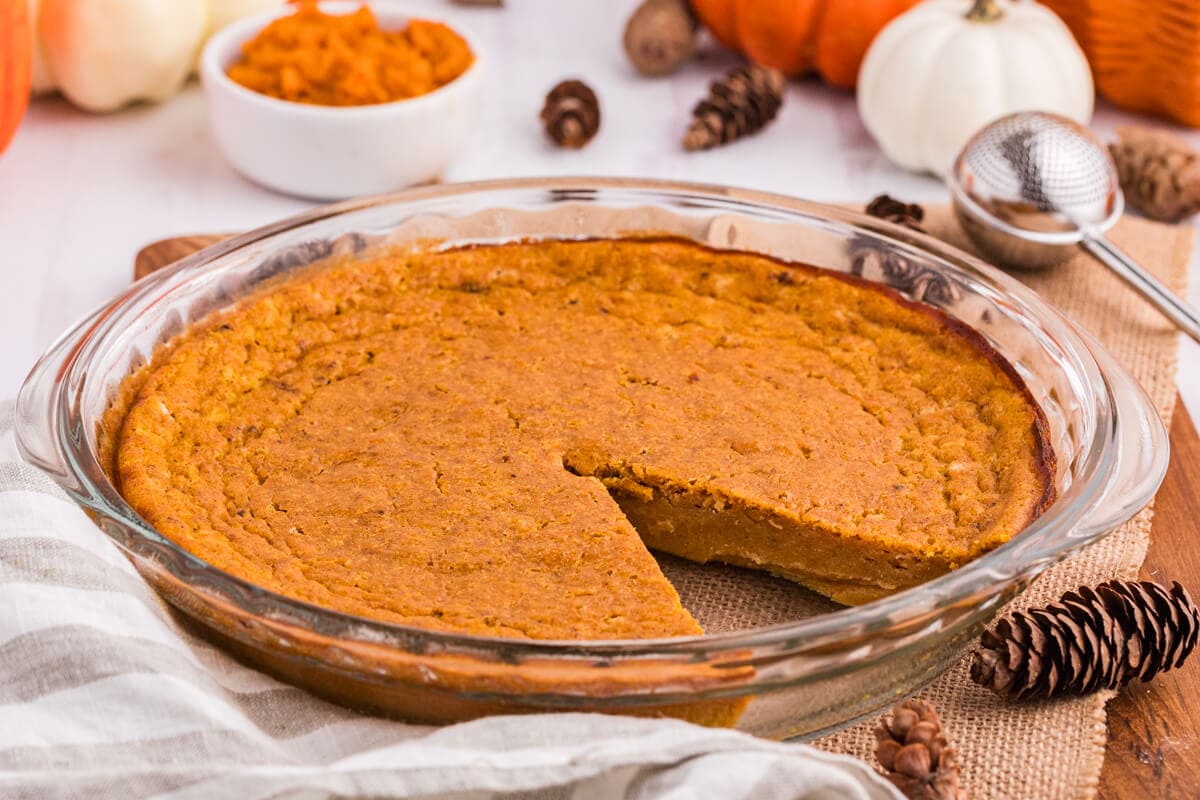 Easy Pumpkin Impossible Pie Recipe - Simply Stacie