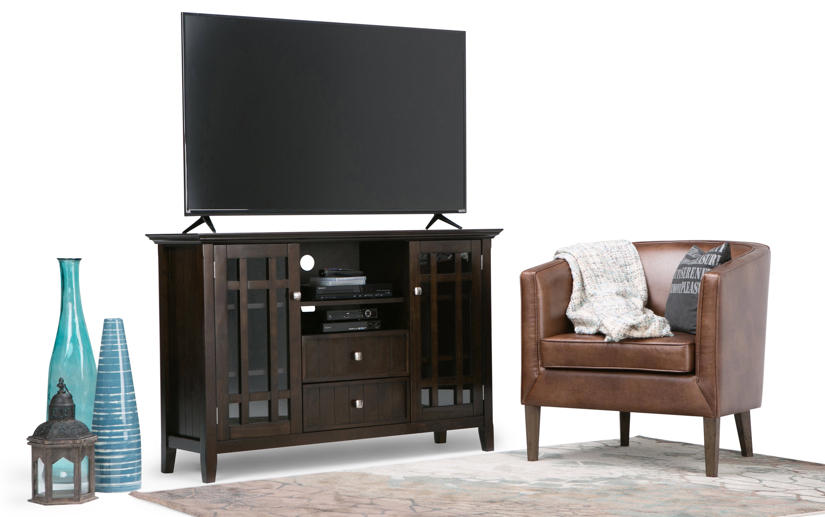 54 Inch Solid Wood TV Stand | Bedford TV Stand – Simpli Home