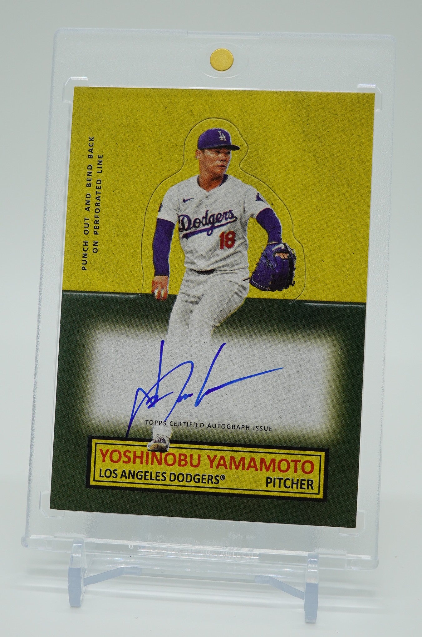 山本由伸 On-Card オート 1964 Stand-Up インサート 2025 Topps