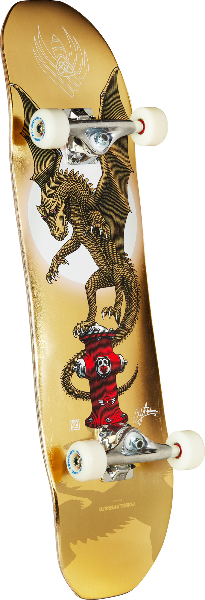 Powell Peralta Pro Andy Anderson Hydrant FLIGHT® Complete Gold