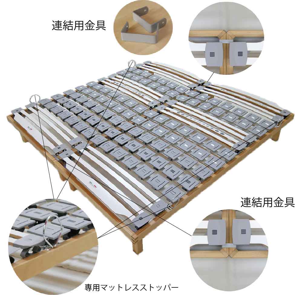 ウッドスプリングベッド・XPoint/R4（電動リクライニング）