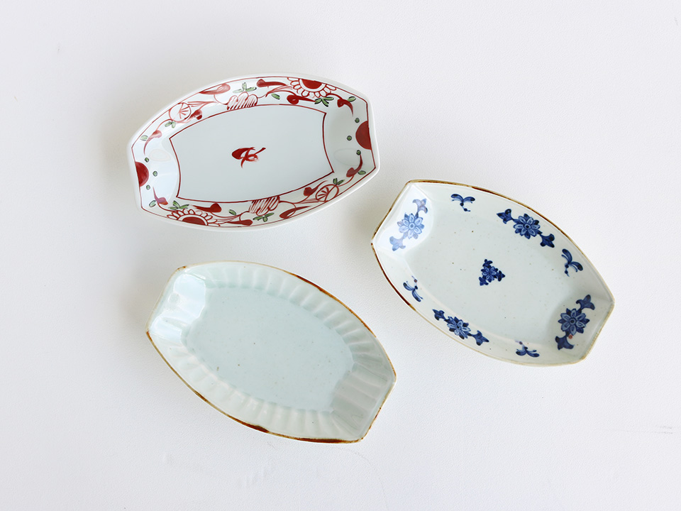 波佐見焼 赤絵万歴 変形長角皿 | 産直！有田焼 波佐見焼 のオンライン