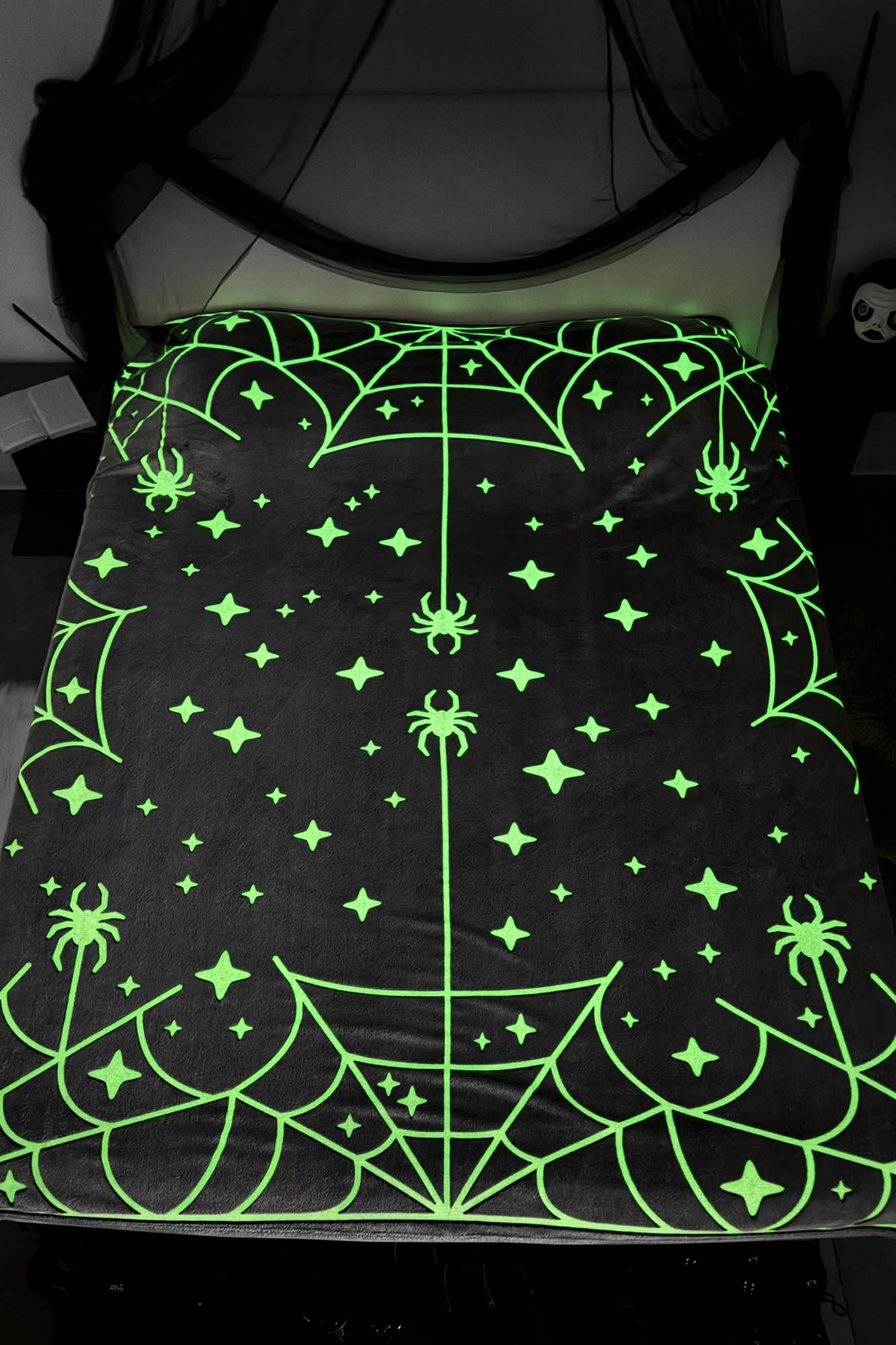 Spider Space Glow Blanket / 蓄光 / ブランケット【KILL STAR