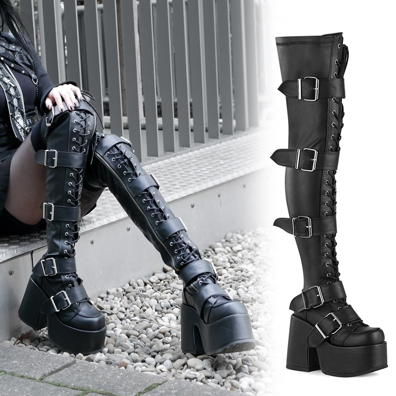 取り寄せ]CAMEL-305 / ニーハイブーツ【DEMONIA】 | Spider Rock Web