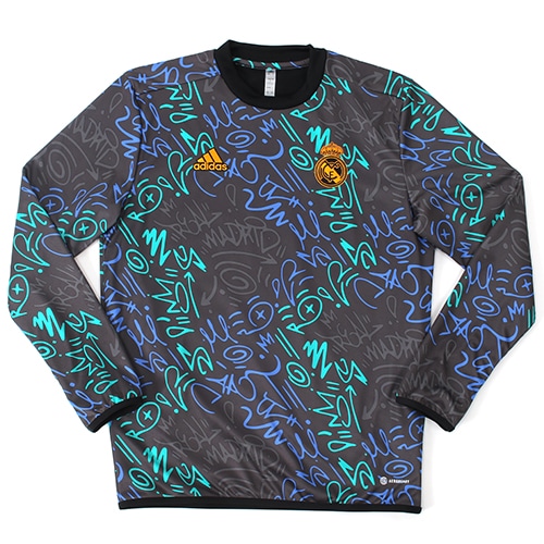 21-22 レアル・マドリード プレマッチウォームトップ／サッカー