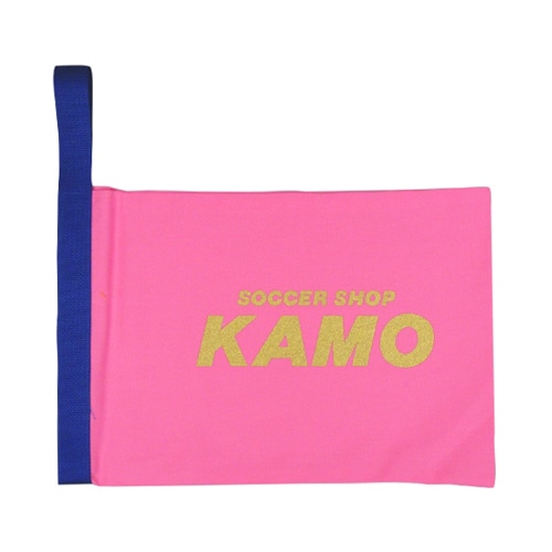 ジュニア KAMOオリジナル シューズケース 桃×金／サッカーショップKAMO