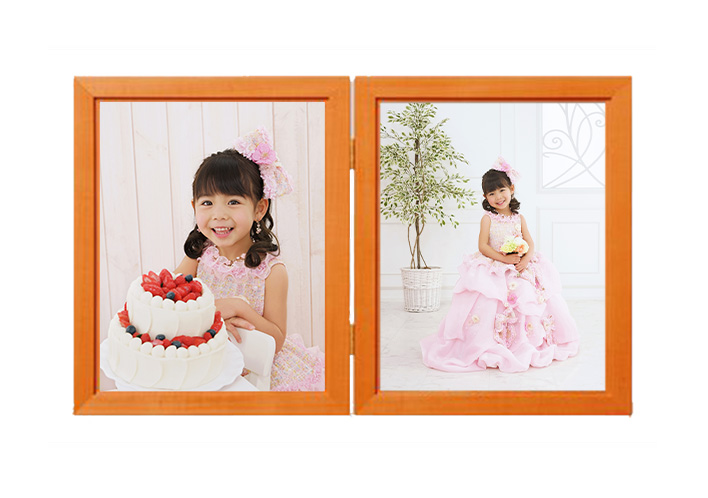 六切 ペアフレーム 6-B5-BRN｜料金システムについて｜こども写真館