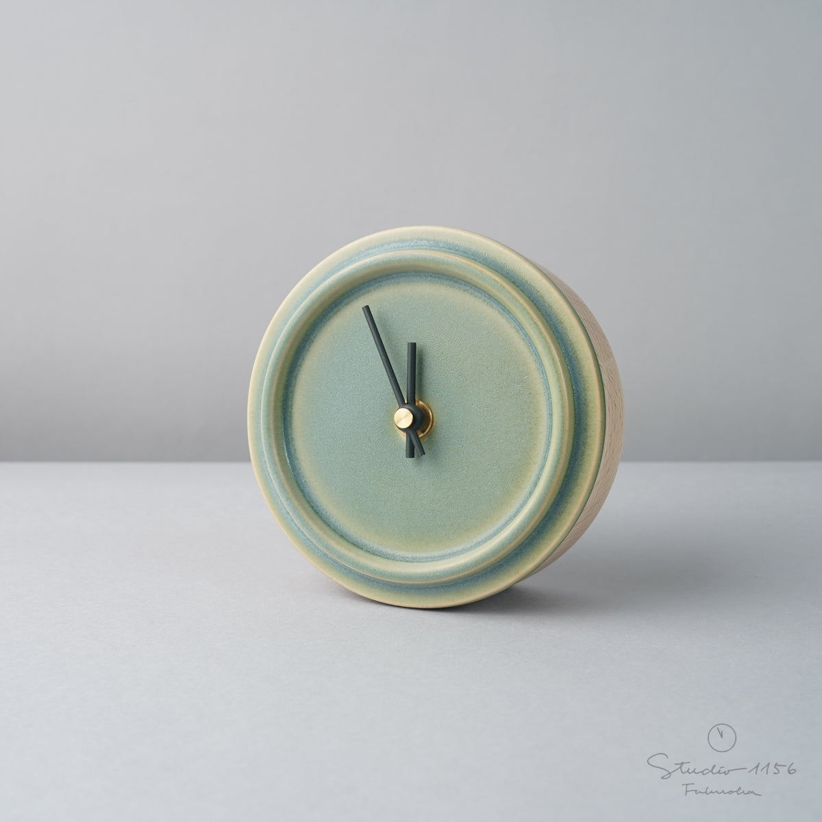 美濃焼 Baum 陶器時計 置き時計 電池付 SUGYの通販｜Studio1156