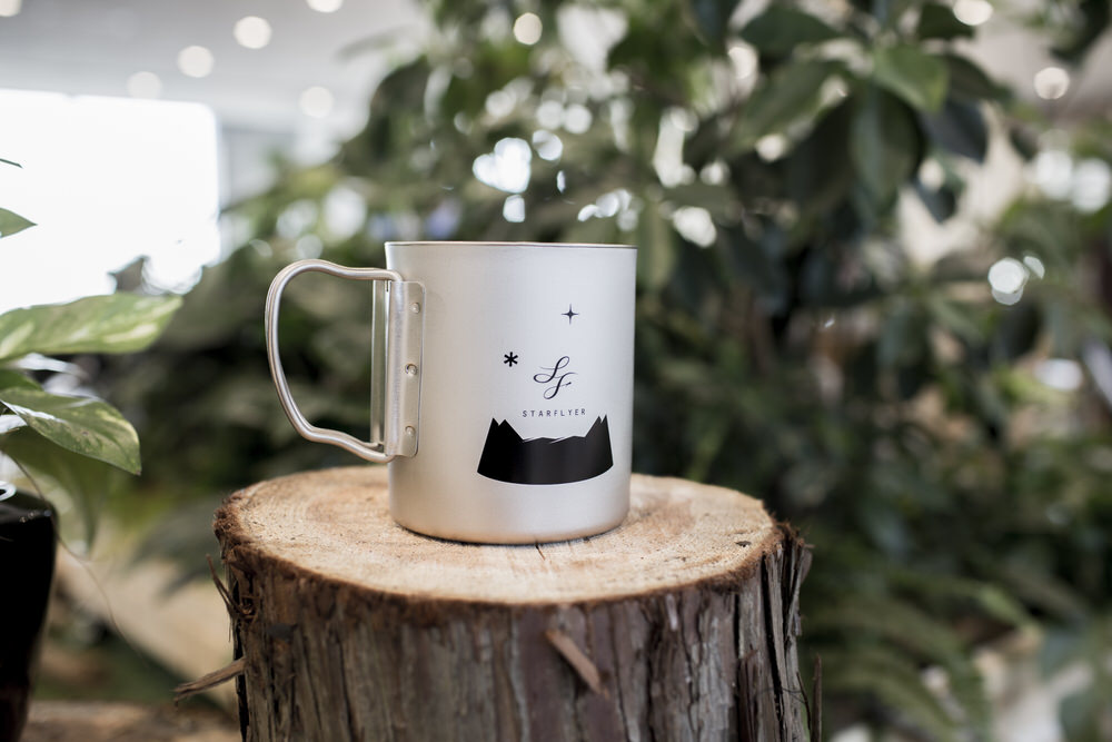 新品】スノーピーク×スターフライヤー限定チタンマグ&ステッカー