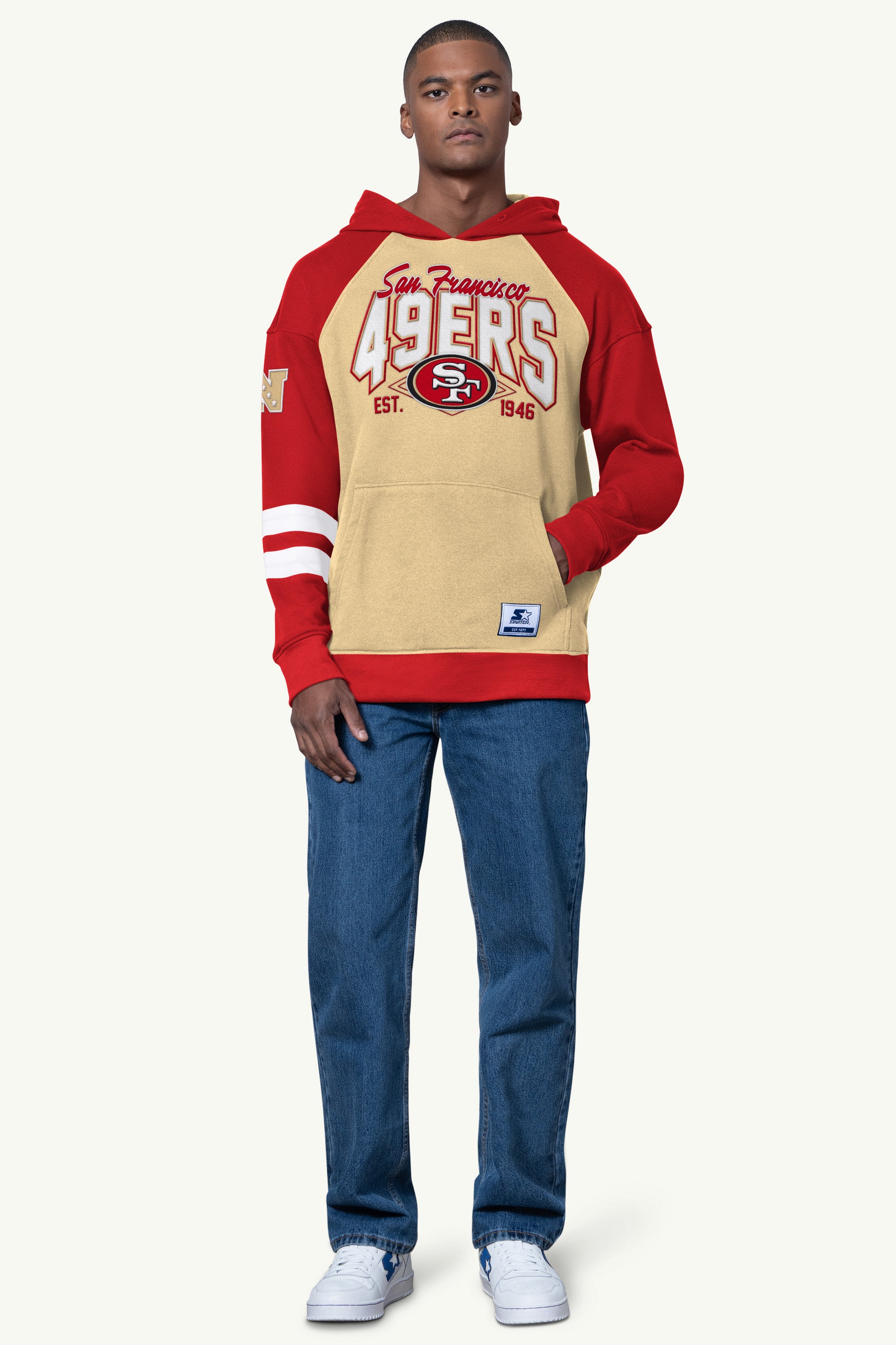 Mens San Francisco 49ers Interception Colorblock Hoodie | NFL