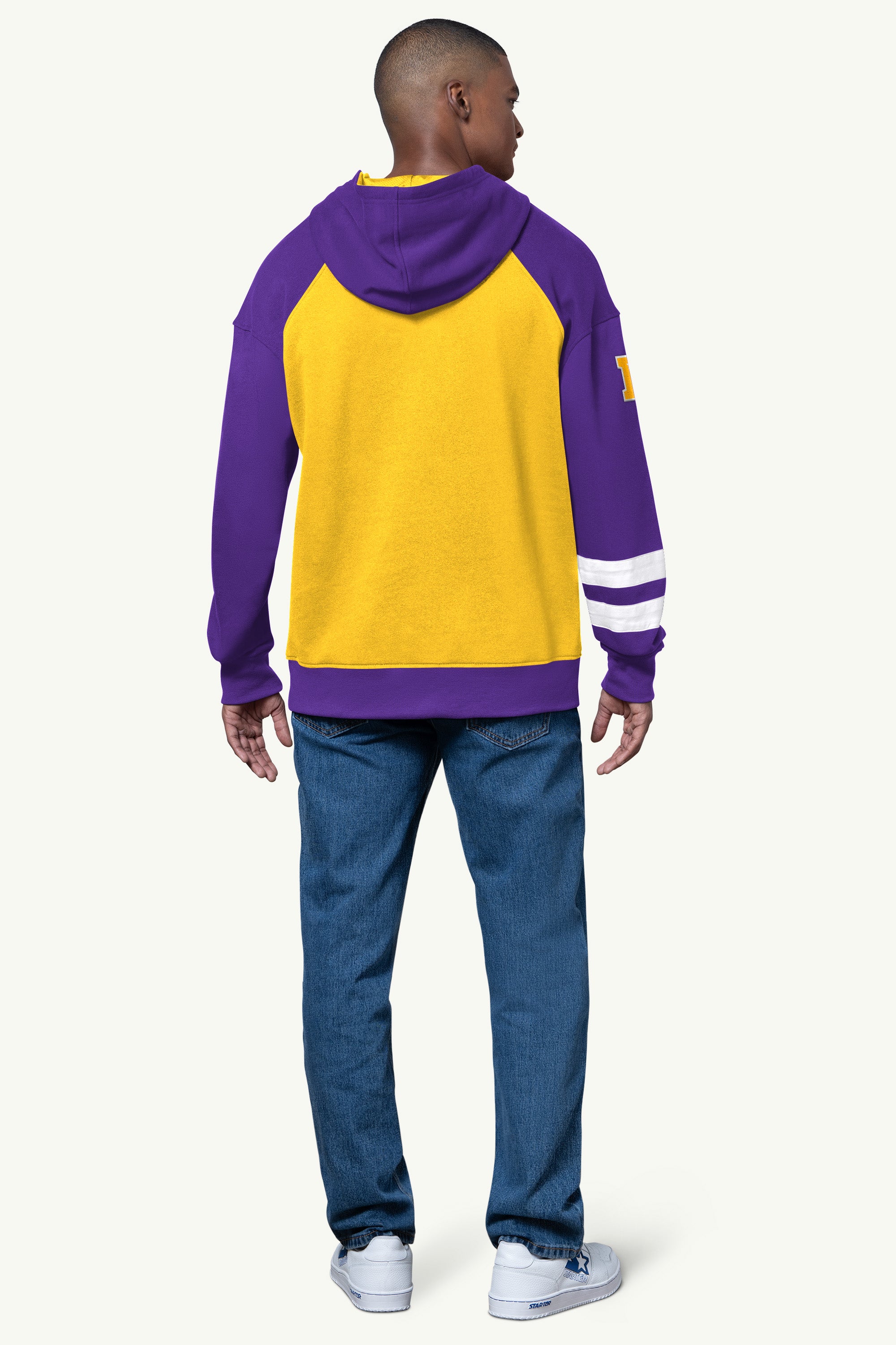 Mens Minnesota Vikings Interception Colorblock Hoodie | NFL | Starter