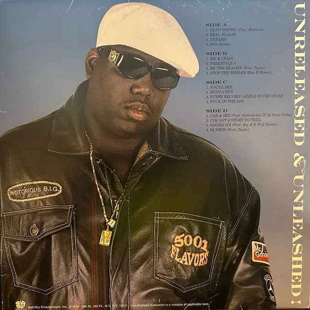 NOTORIOUS B.I.G. / UNRELEASED & UNLEASHED! [2LP - BIGGIELP01]：HIP