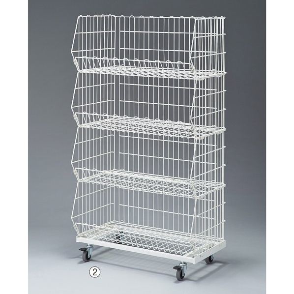 高機能型ジャンブルバスケット(直径7.5cmキャスター付き) 幅86.4cm