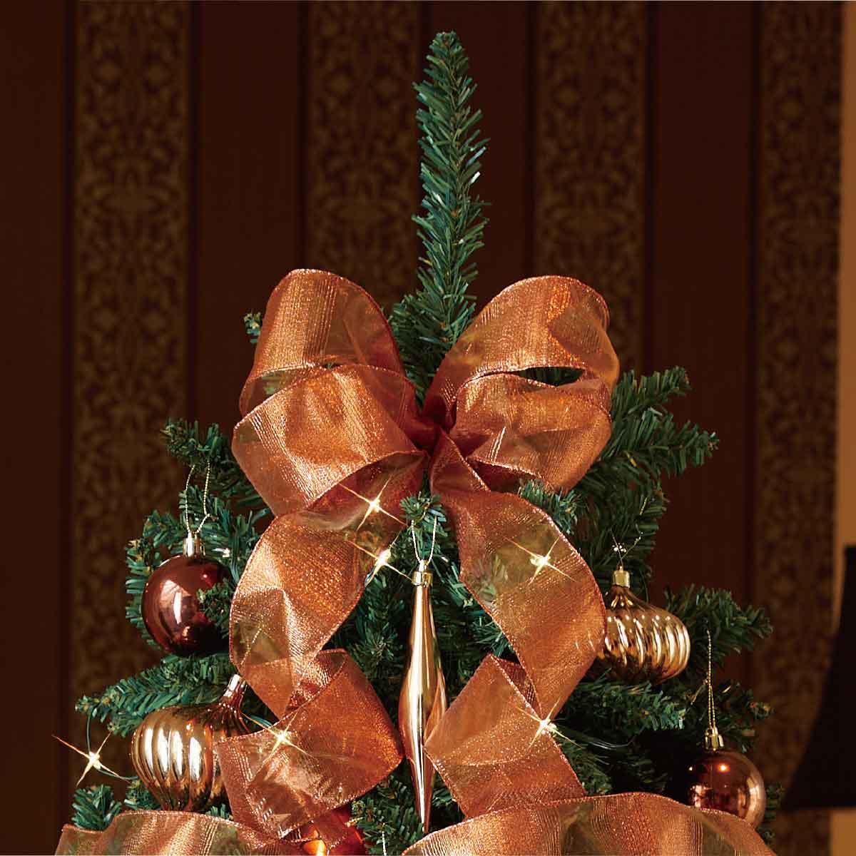 ゴージャスクリスマスツリーセット コパーゴールド［ストエキ