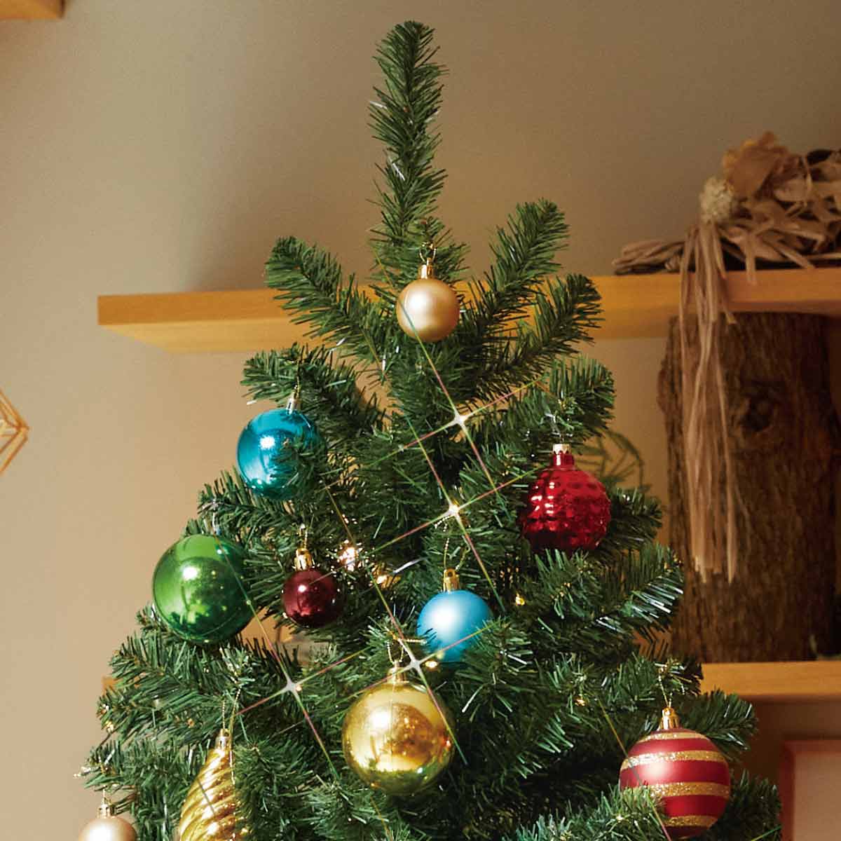 ウッドポットクリスマスツリーセット カラフル［ストエキオリジナル