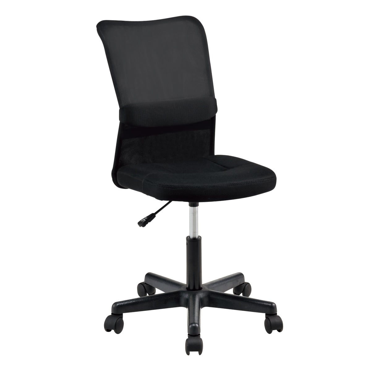 メッシュバックチェア アーム無し ブラック