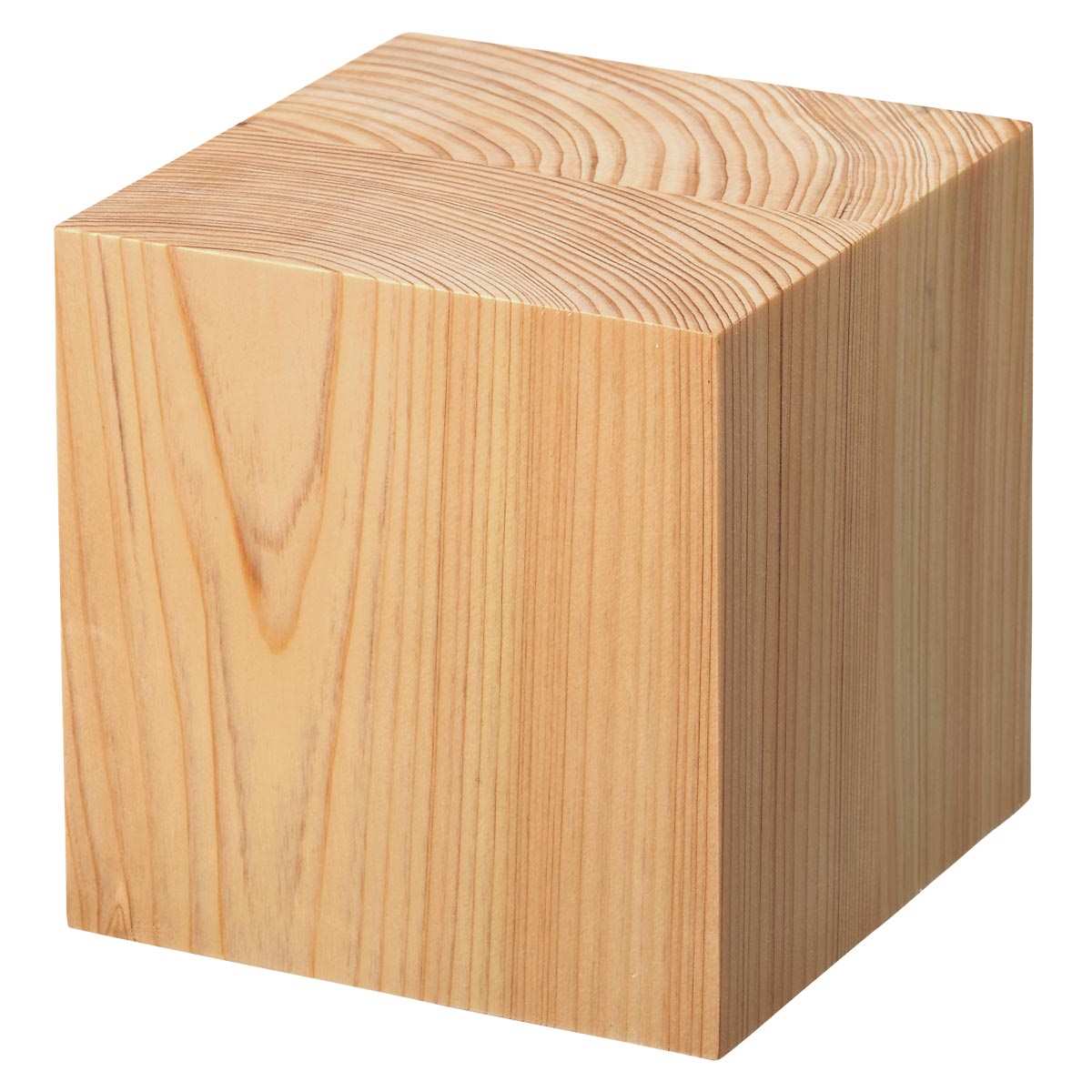 木製ディスプレイキューブ ナチュラル〔ストエキオリジナル〕 6cm角