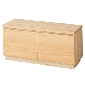 木製収納ボックス ハイタイプ 台輪タイプ 幅90cm用〔ストエキ