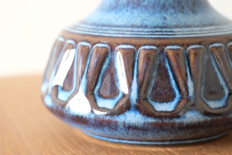 ビンテージ北欧照明/Soholm/スーホルム/テーブルライト/陶製✕ジャバラ