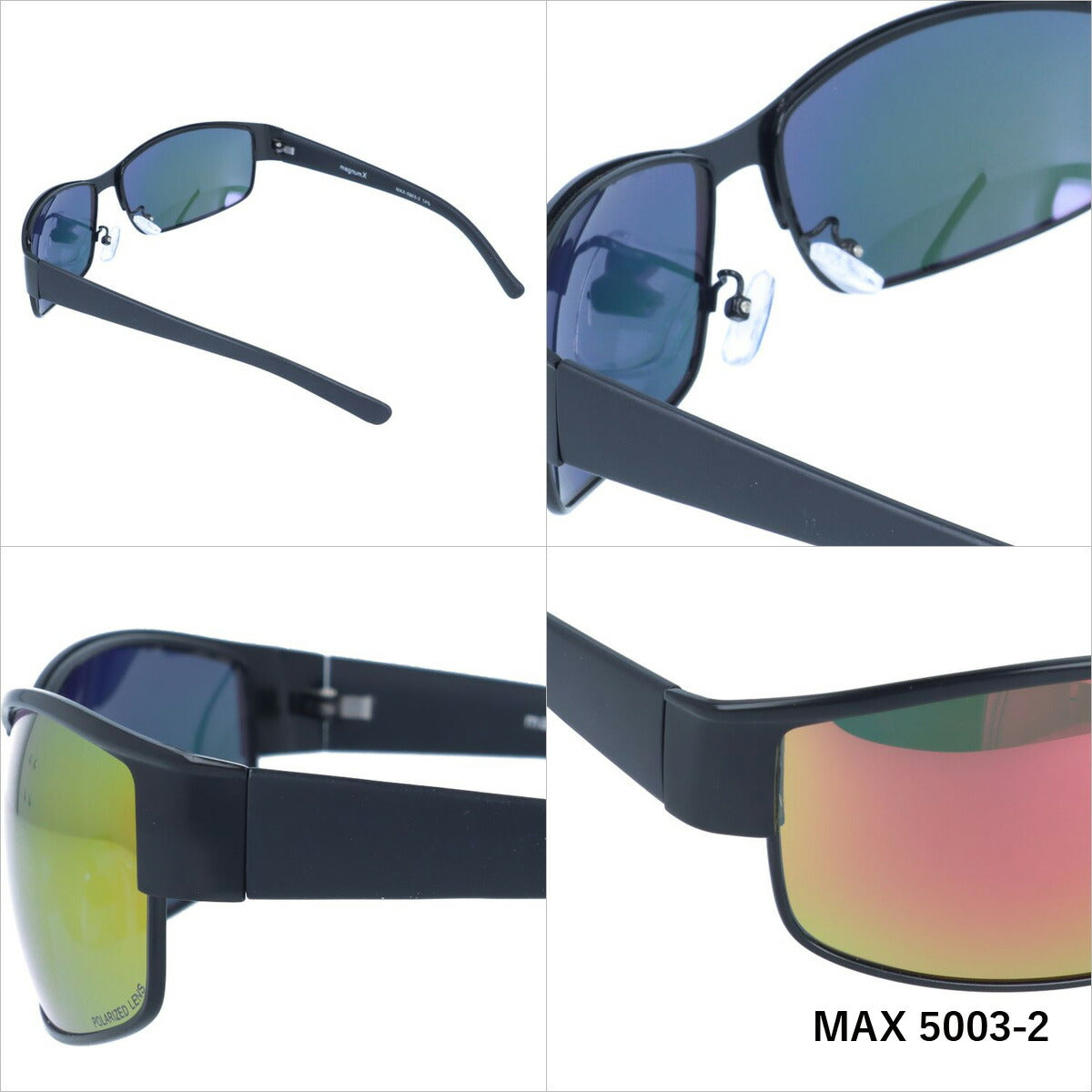 マグナムエックス 偏光サングラス ミラーレンズ magnumX MAX 5003 全2