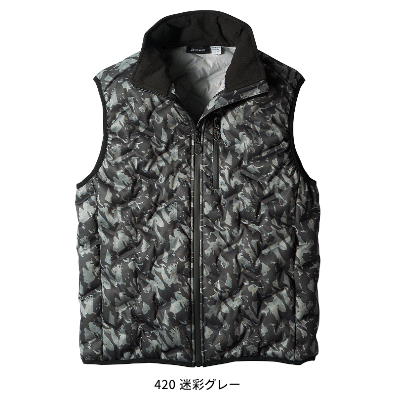 作業用 シームレスストレッチ防寒ベスト クロダルマKURODARUMA 54376