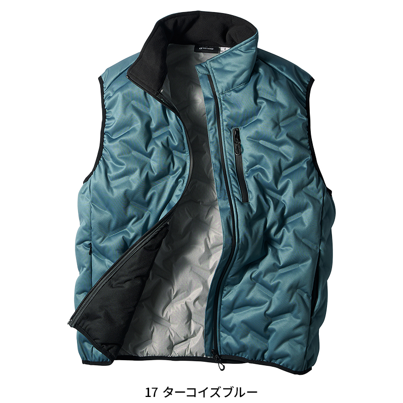 作業用 シームレスストレッチ防寒ベスト クロダルマKURODARUMA 54376