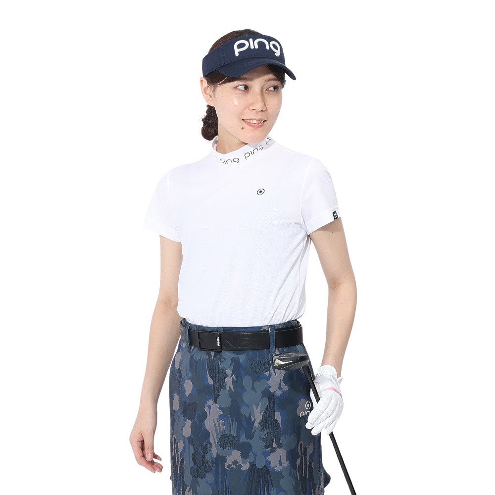 ピン（PING）（レディース）ゴルフウェア 機能性 半袖モックネック