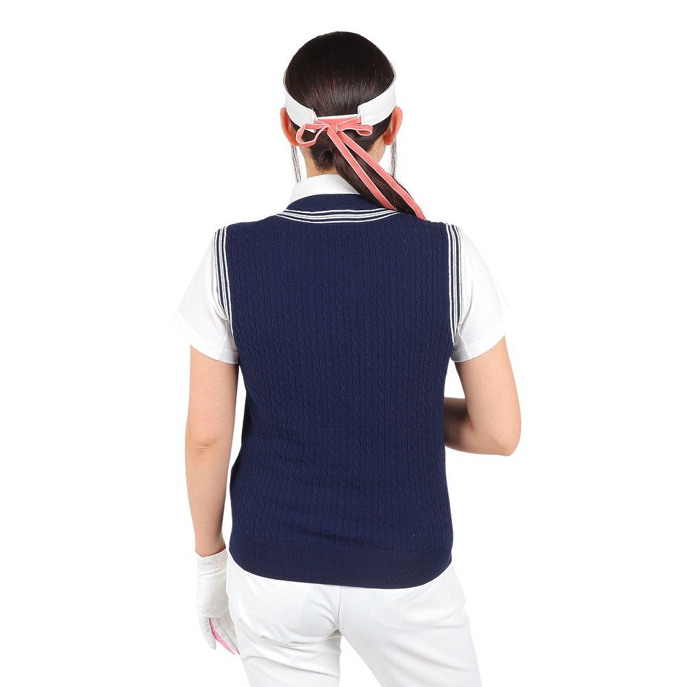 フィドラ（FIDRA）（レディース）ゴルフウェア クルーネックニット