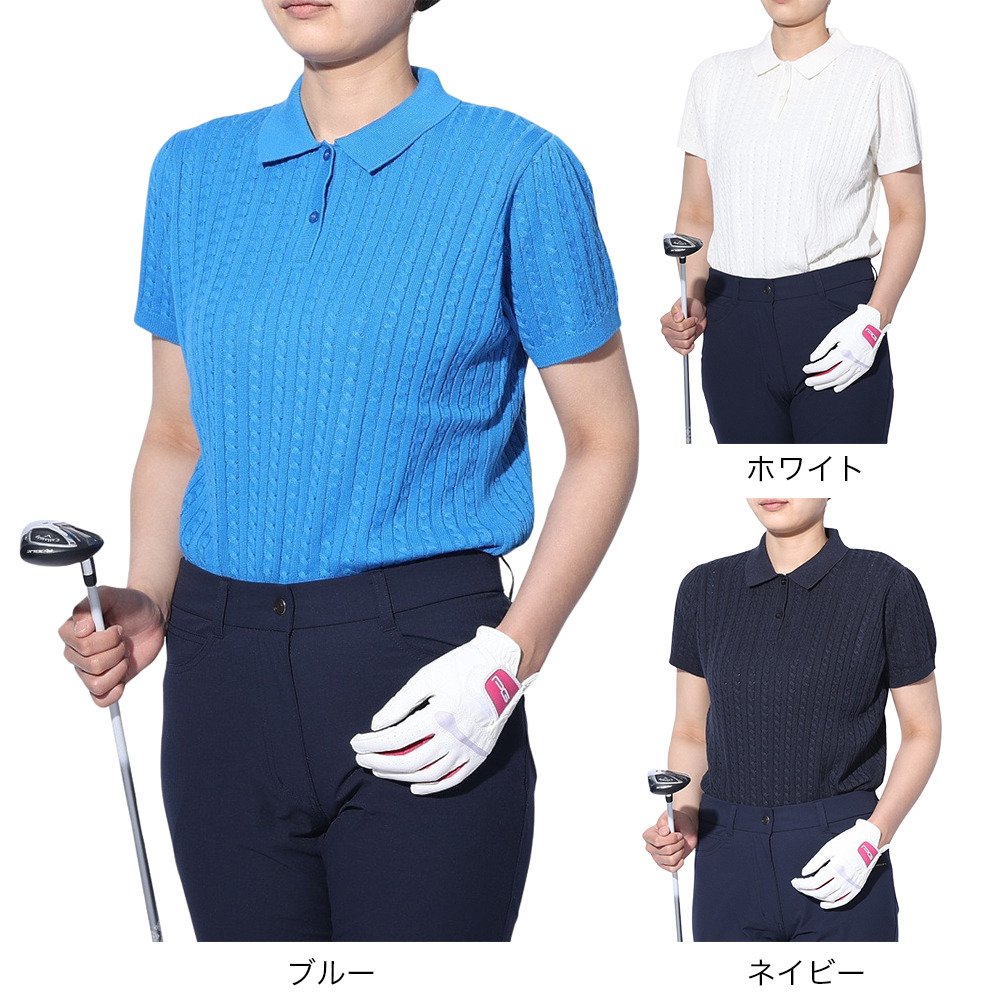 エピキュール（epicure）（レディース）ゴルフウェア 半袖 細ケーブル