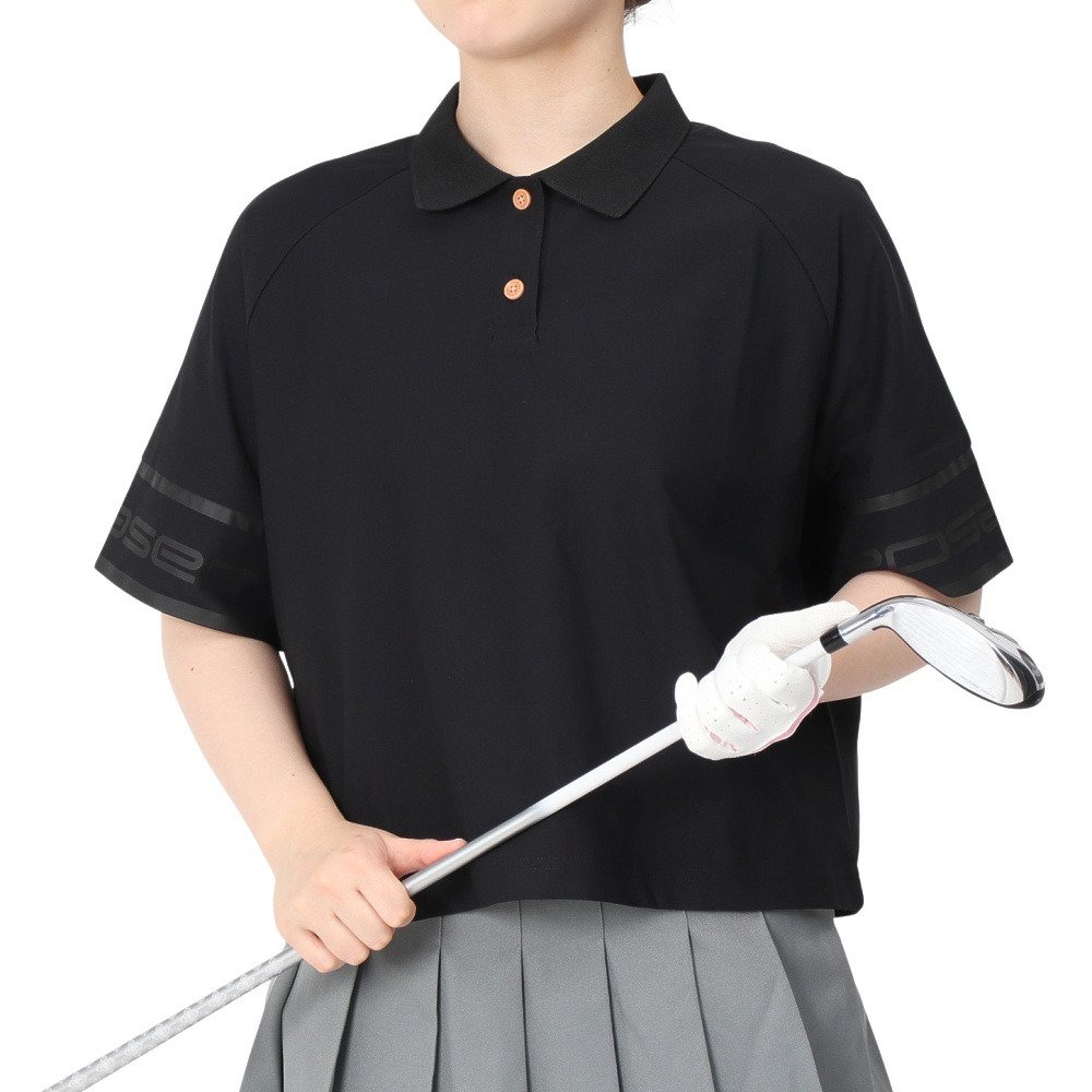 ROSASEN（ROSASEN）（レディース）ゴルフウェア 速乾 A-Line 半袖 ロゴ