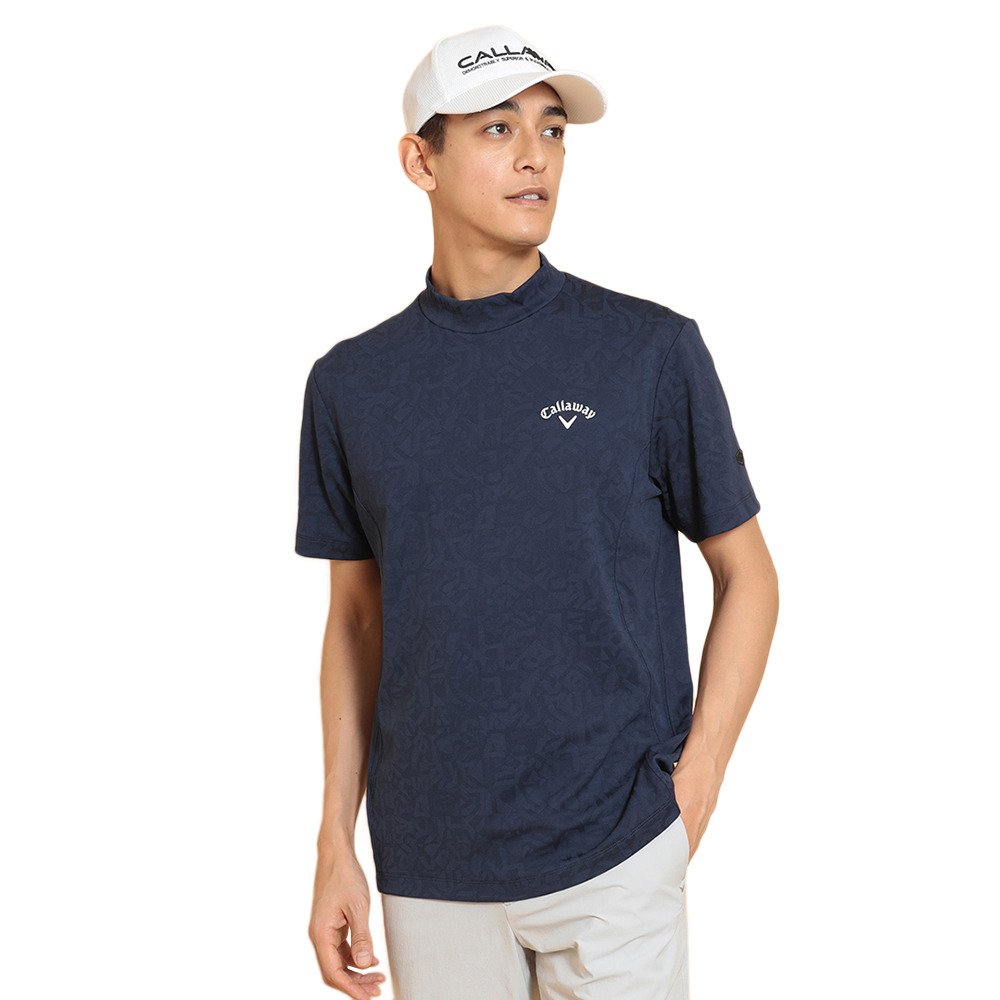 キャロウェイ（CALLAWAY）（メンズ）ゴルフウェア 半袖 幾何学ロゴジャ